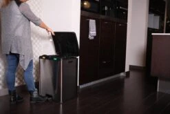 EKO Rejoice Prullenbak - 2x 30 L - Mat RVS -Thuis Opslag Winkel 1200x800 100