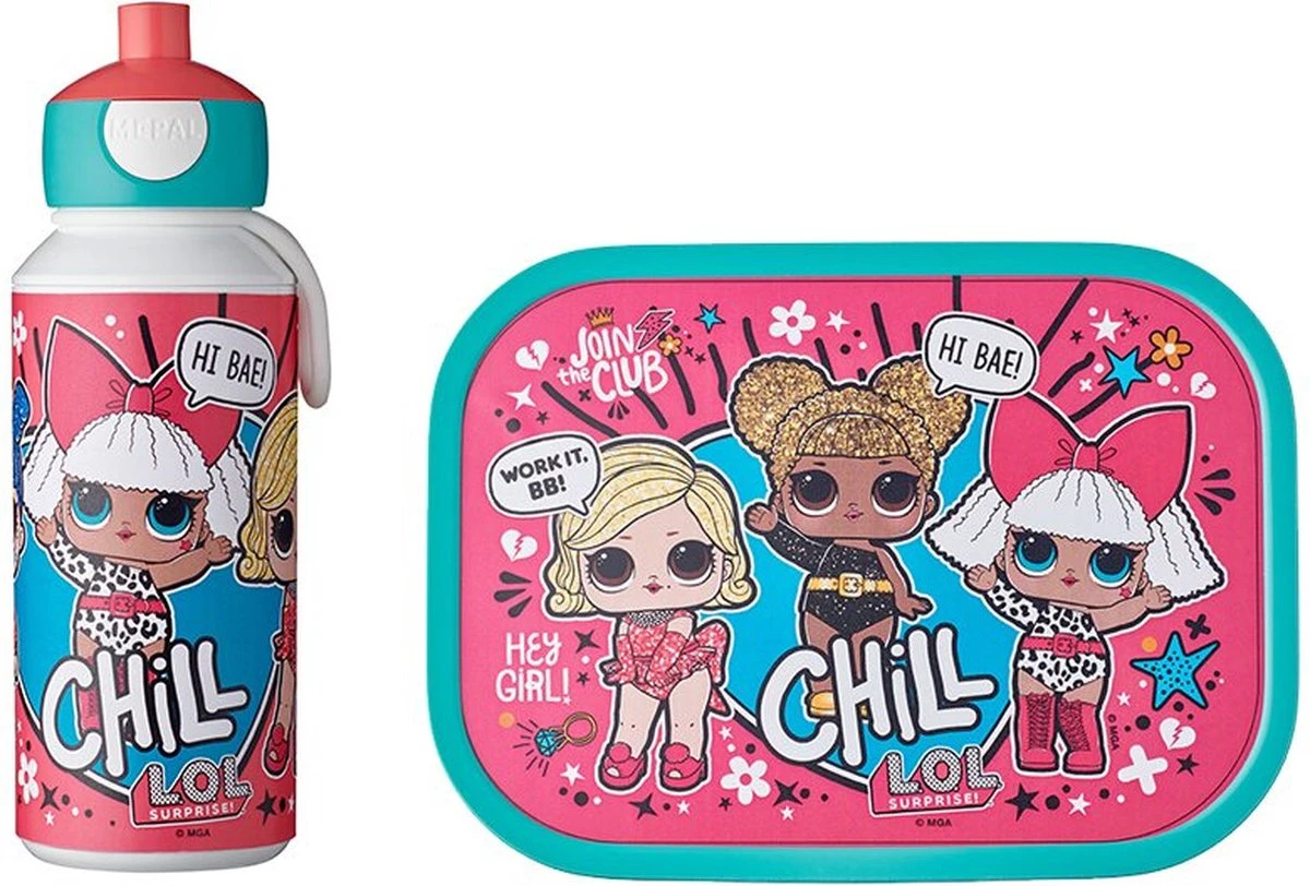 Mepal – Lunchset Campus (pu + Lb) – Pop-up Drinkfles En Broodtrommel Voor Kinderen – LOL Suprise – Bento Box – Lekvrij 7 Mepal – Lunchset Campus (pu + Lb) – Pop-up Drinkfles En Broodtrommel Voor Kinderen – LOL Suprise – Bento Box – Lekvrij - Afbeelding 7