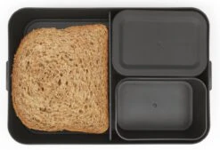 Brabantia Make & Take Bento Lunchbox Incl Bentobox - Large - Kunststof - Dark Grey -Thuis Opslag Winkel 1200x821