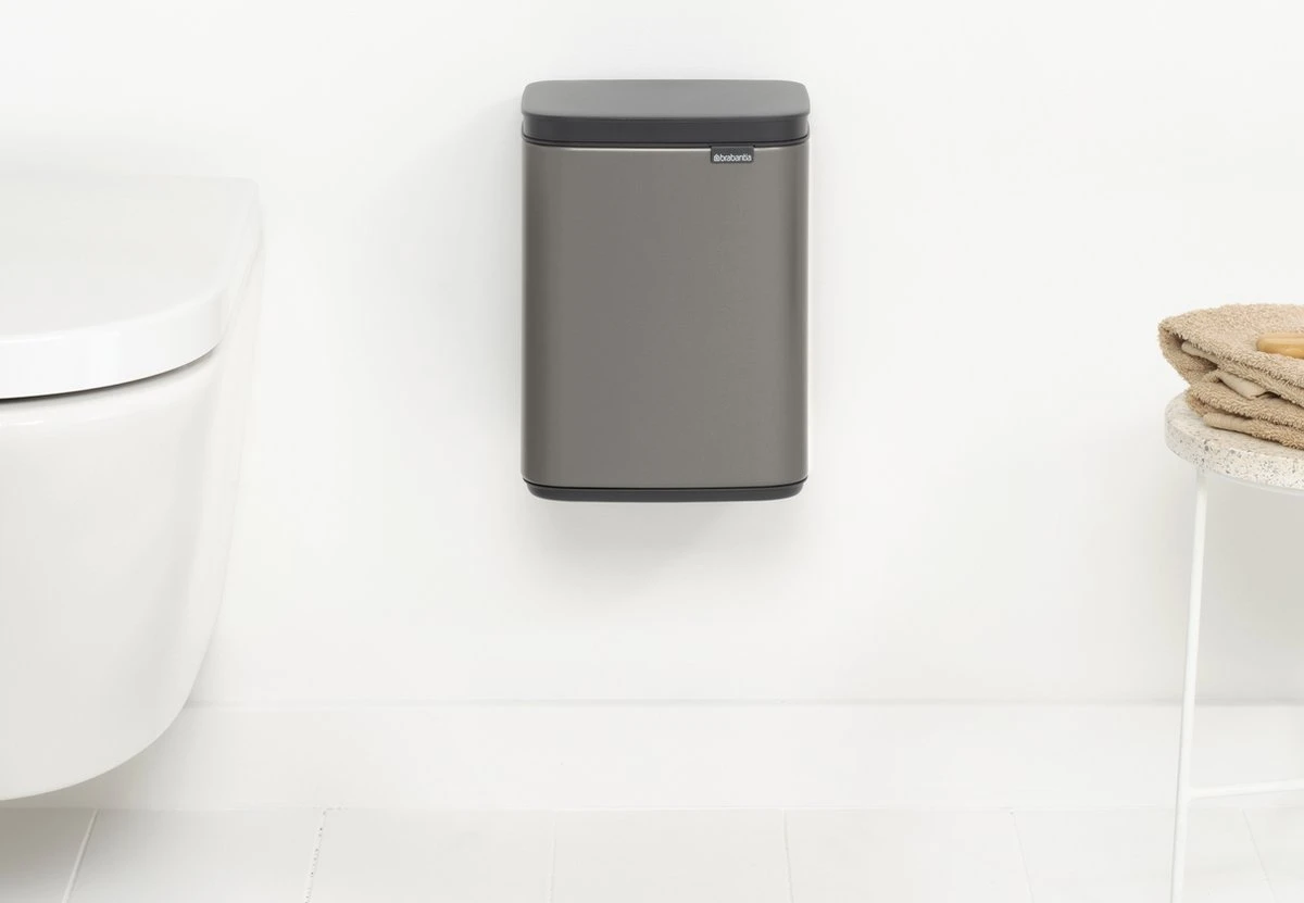 Brabantia Bo Prullenbak - 4 L - Platinum 11 Brabantia Bo Prullenbak - 4 L - Platinum - Afbeelding 11