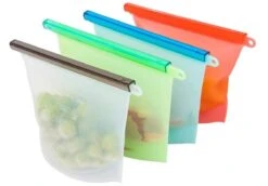 Merkloos Vershoudzakken Food Savers - Diepvrieszakken Vrieszakken Invrieszakken - Duurzaam Voedsel Bewaren - Siliconen - Herbruikbaar - Bewaarzakken - Lekvrij - BPA Vrij - Foodsavers - Fresh Bags - 3+1 Gratis -Thuis Opslag Winkel 1200x838 1