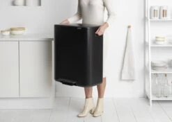 Brabantia Bo Prullenbak - 2 X 30 L - Matt Black -Thuis Opslag Winkel 1200x857 8