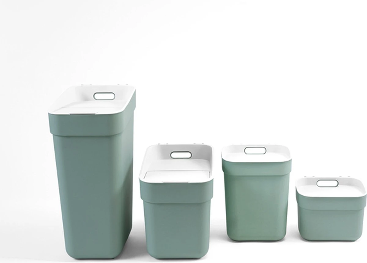 Curver Ready To Collect Prullenbak 30L - Groen/Lichtgrijs 11 Curver Ready To Collect Prullenbak 30L - Groen/Lichtgrijs - Afbeelding 11