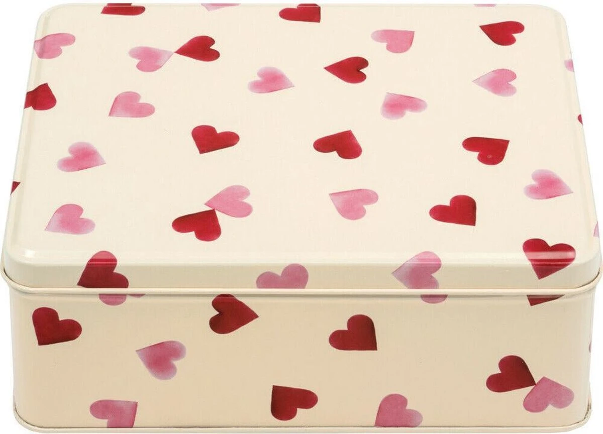 Emma Bridgewater - Vershouddoos - Bewaarblik - Rechthoek - Pink Hearts 1 Emma Bridgewater - Vershouddoos - Bewaarblik - Rechthoek - Pink Hearts
