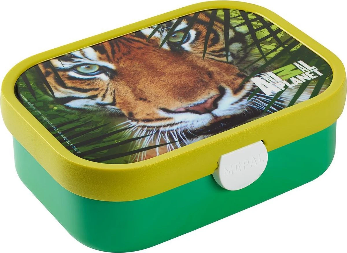Mepal – Lunchset Campus (pu + Lb) – Pop-up Drinkfles En Broodtrommel Voor Kinderen – Animal Planet Tijger – Bento Box – Lekvrij 2 Mepal – Lunchset Campus (pu + Lb) – Pop-up Drinkfles En Broodtrommel Voor Kinderen – Animal Planet Tijger – Bento Box – Lekvrij - Afbeelding 2