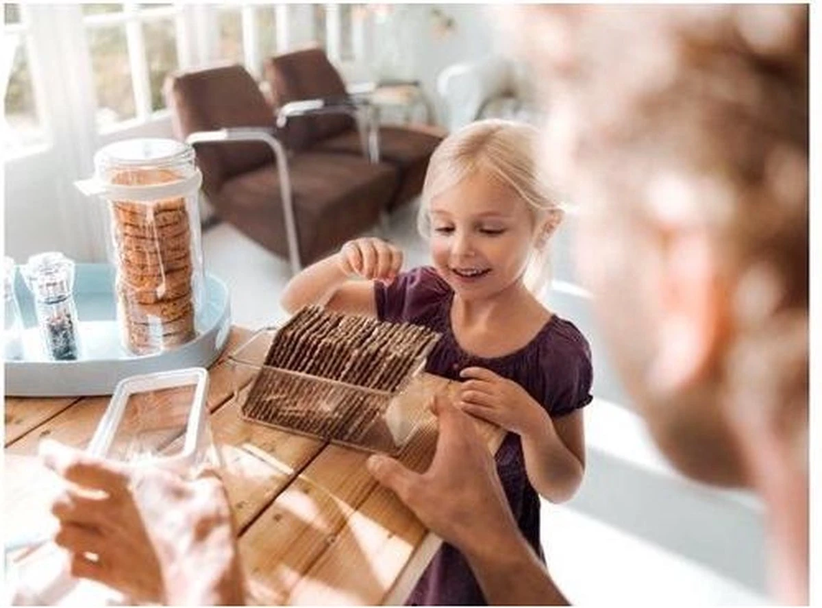 Mepal Knackebrod / Cracker Bewaardoos Stora Wit - Vershouddoos- Knackebrood Doos- 3 Mepal Knackebrod / Cracker Bewaardoos Stora Wit - Vershouddoos- Knackebrood Doos- - Afbeelding 3