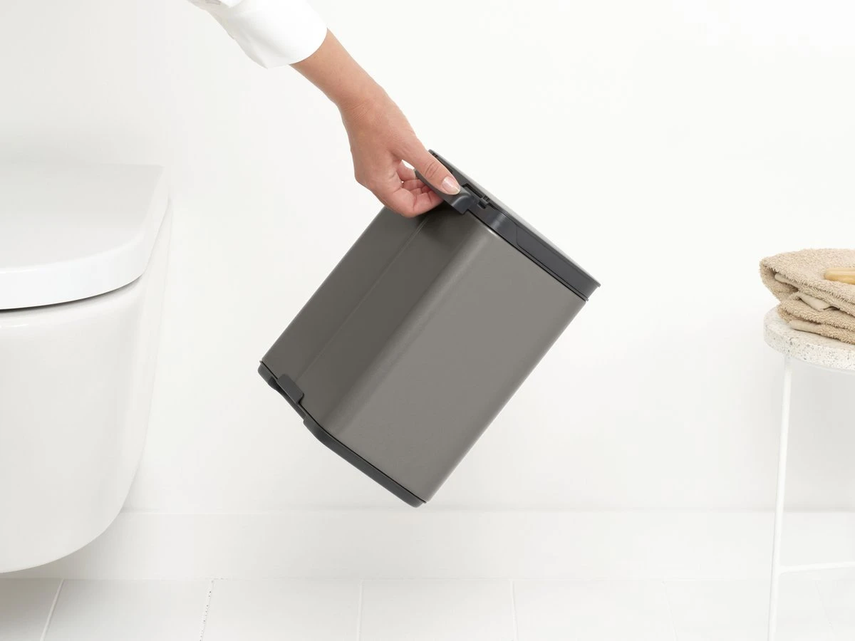 Brabantia Bo Prullenbak - 4 L - Platinum 5 Brabantia Bo Prullenbak - 4 L - Platinum - Afbeelding 5