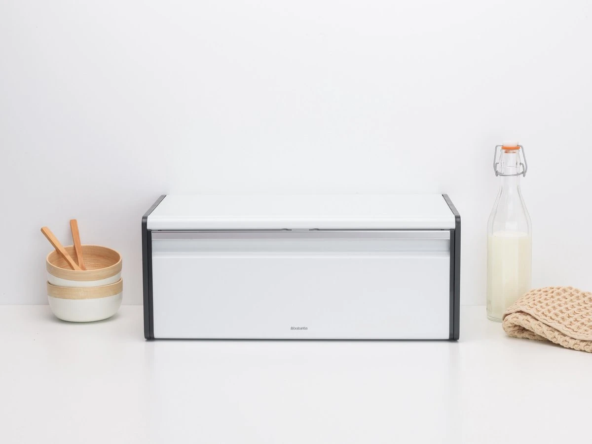Brabantia Broodtrommel - Met Klepdeksel - White 2 Brabantia Broodtrommel - Met Klepdeksel - White - Afbeelding 2