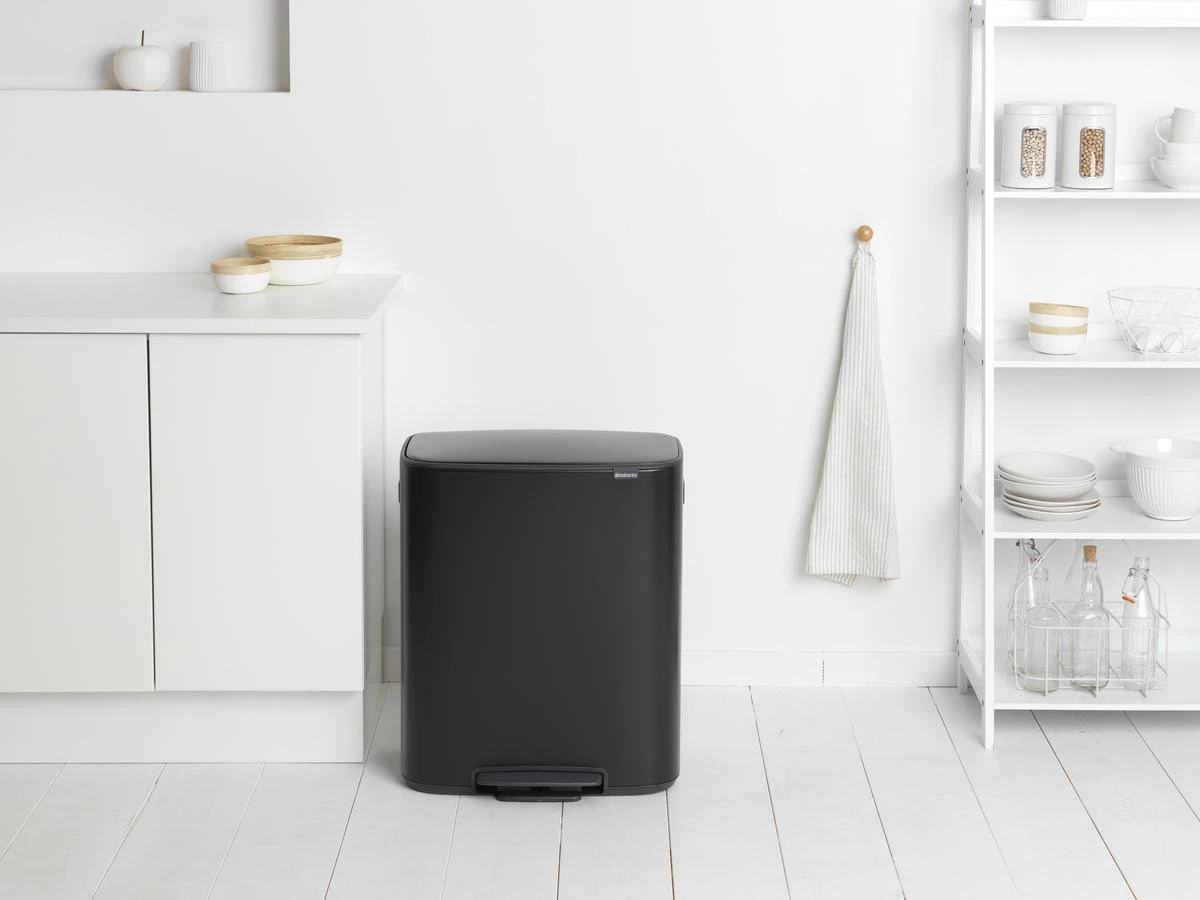 Brabantia Bo Prullenbak - 60 L - Matt Black 5 Brabantia Bo Prullenbak - 60 L - Matt Black - Afbeelding 5