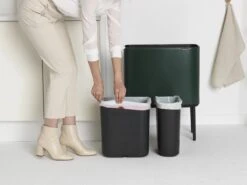 Brabantia Afvalemmer Bo Touch Bin Pine Green, 11 + 23 L -Thuis Opslag Winkel 1200x900 80