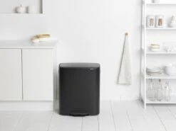 Brabantia Bo Prullenbak - 2 X 30 L - Matt Black -Thuis Opslag Winkel 1200x900 81