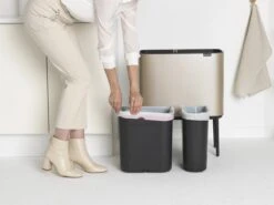 Brabantia Afvalemmer Bo Touch Bin Champagnekleur, 11 + 23 L -Thuis Opslag Winkel 1200x900 82