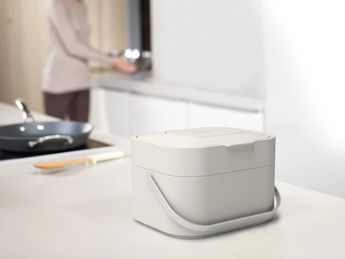 Joseph Joseph Intelligent Waste Stack Afvalbakje - 4 L - Stone 5 Joseph Joseph Intelligent Waste Stack Afvalbakje - 4 L - Stone - Afbeelding 5