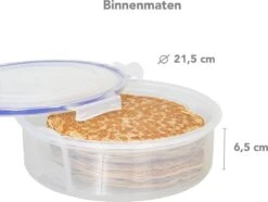 Lock&Lock Ronde Vershouddoos - Bewaardoos Met Deksel - Voor Pannenkoeken En Wraps - 100% Luchtdicht - 2,5 Liter 16 Lock&Lock Ronde Vershouddoos - Bewaardoos Met Deksel - Voor Pannenkoeken En Wraps - 100% Luchtdicht - 2,5 Liter -Thuis Opslag Winkel 1200x906 1