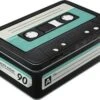 Merkloos Retro Cassette Bewaarblik 23 Cm