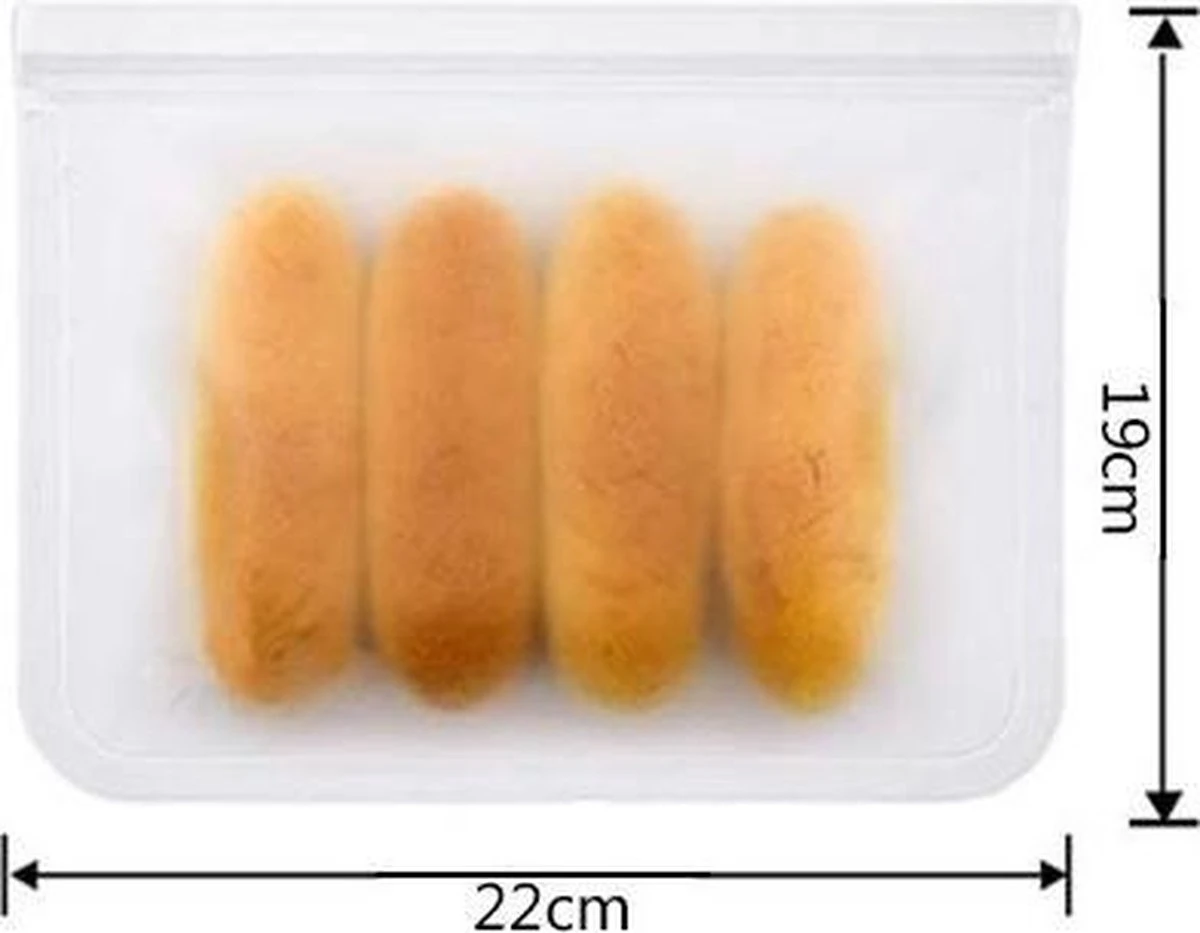 Herbruikbare Vershoudzakken Voor Diepvries, Koelkast En Vriezer – Set Van 2 Stuks - Formaat GROOT - 1000 ML Per Stuk - 19 X 22 Cm - Luchtdicht, Lekvrij En EXTRA STERK - Bewaarzakjes / Boterhamzakje - BPA Vrij 5 Herbruikbare Vershoudzakken Voor Diepvries, Koelkast En Vriezer – Set Van 2 Stuks - Formaat GROOT - 1000 ML Per Stuk - 19 X 22 Cm - Luchtdicht, Lekvrij En EXTRA STERK - Bewaarzakjes / Boterhamzakje - BPA Vrij - Afbeelding 5