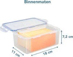 Lock&Lock Vershoudbakjes Set Met Deksel - Bewaardoos Kaas - Kaasdoos - Set Van 3 Stuks - 1,4 Liter - Met Vochtrooster - Transparant -Thuis Opslag Winkel 1200x937 5