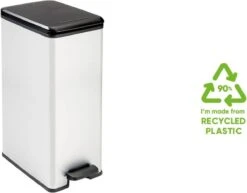 Curver Decobin Slim Prullenbak- 40L - Metallic 34 Curver Decobin Slim Prullenbak- 40L - Metallic -Thuis Opslag Winkel 1200x940 1