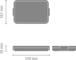 Brabantia Make & Take Lunchbox - Plat - Kunststof - Jade Green 13 Brabantia Make & Take Lunchbox - Plat - Kunststof - Jade Green -Thuis Opslag Winkel 1200x949