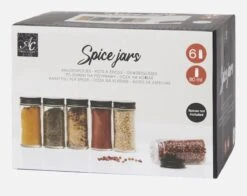 Absolu Chic Kruidenpotjes - 6 Stuks - 80 Ml - Glas/ijzer