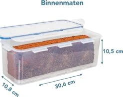 Lock&Lock Vershouddoos - Bewaardoos Met Deksel - Voor Ontbijtkoek Peperkoek En Cake - Cakedoos - 100% Luchtdicht - 3,4 Liter -Thuis Opslag Winkel 1200x953
