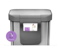 Simplehuman Rectangular - Prullenbak - 55 Liter Inhoud - Met Soft Close Deksel - RVS -Thuis Opslag Winkel 1200x978 1