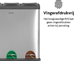 Homra STEPHS Afvalscheiding Prullenbak Met 3 Vakken - 3 X 20L Inhoud - Trio Pedaalemmer - 60 Liter - Vingerafdrukvrij - Vuilafstotend - Anti-slip - Hoogwaardig RVS - Duurzaam ABS Kunststof - RVS - Hygiënisch Recyclen - Afvalscheidingsprullenbak 33 Homra STEPHS Afvalscheiding Prullenbak Met 3 Vakken - 3 X 20L Inhoud - Trio Pedaalemmer - 60 Liter - Vingerafdrukvrij - Vuilafstotend - Anti-slip - Hoogwaardig RVS - Duurzaam ABS Kunststof - RVS - Hygiënisch Recyclen - Afvalscheidingsprullenbak -Thuis Opslag Winkel 1200x984 2