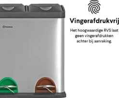 Homra STEPHS Afvalscheiding Prullenbak Met 3 Vakken - 3 X 15L Inhoud - Trio Pedaalemmer - 45 Liter - Vingerafdrukvrij - Vuilafstotend - Anti-slip - Hoogwaardig RVS - Duurzaam ABS Kunststof - RVS - Hygiënisch Recyclen - Afvalscheidingsprullenbak 34 Homra STEPHS Afvalscheiding Prullenbak Met 3 Vakken - 3 X 15L Inhoud - Trio Pedaalemmer - 45 Liter - Vingerafdrukvrij - Vuilafstotend - Anti-slip - Hoogwaardig RVS - Duurzaam ABS Kunststof - RVS - Hygiënisch Recyclen - Afvalscheidingsprullenbak -Thuis Opslag Winkel 1200x987 2
