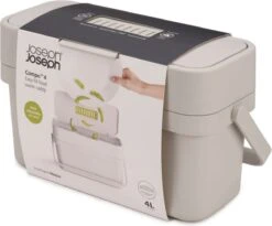 Joseph Joseph Compo Food Afvalemmer - 4L - Stone Wit -Thuis Opslag Winkel 1200x996 4