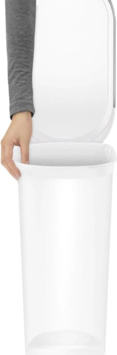 Afvalemmer, Slim, 40 Liter, Wit - Simplehuman 8 Afvalemmer, Slim, 40 Liter, Wit - Simplehuman - Afbeelding 8