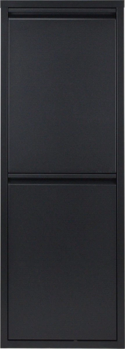 Metalen Prullenbak Van Naturn Living | Prullenbak Afvalscheiding 2 Containers | Vuilnisbak | Prullenbakken | Afvalbak | Mat Zwart 4 Metalen Prullenbak Van Naturn Living | Prullenbak Afvalscheiding 2 Containers | Vuilnisbak | Prullenbakken | Afvalbak | Mat Zwart - Afbeelding 4