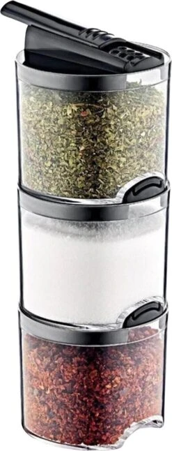 Box Up Kruidenpotjes Set - 4 Delig - 250 Ml - Met Strooideksels - BPA Vrij - Transparant 6 Box Up Kruidenpotjes Set - 4 Delig - 250 Ml - Met Strooideksels - BPA Vrij - Transparant -Thuis Opslag Winkel 459x1200