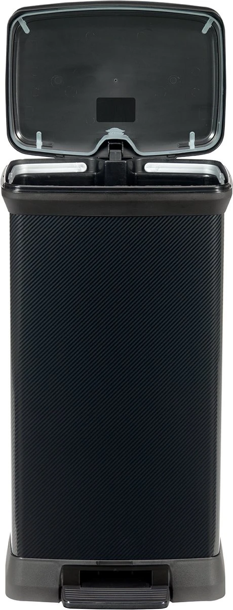 Curver Decobin Prullenbak- 50L - 39x29x72 Cm - Zilver Metallic 13 Curver Decobin Prullenbak- 50L - 39x29x72 Cm - Zilver Metallic - Afbeelding 13