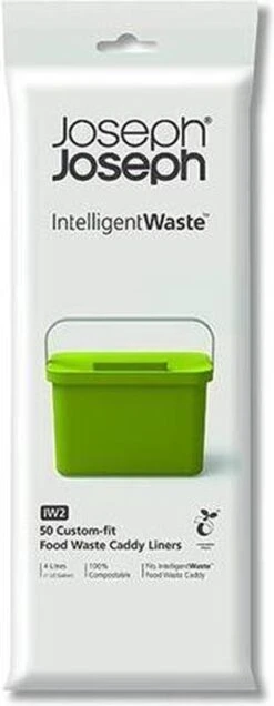 Joseph Joseph IW2 Compost Afvalzakken - 4 L - Pak Van 50 Stuks - Wit -Thuis Opslag Winkel 466x1200 1