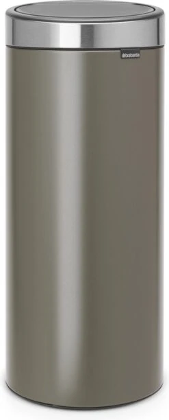 Brabantia Touch Bin Prullenbak - 30 L - Platinum / Matt Steel Fingerprint Proof Deksel