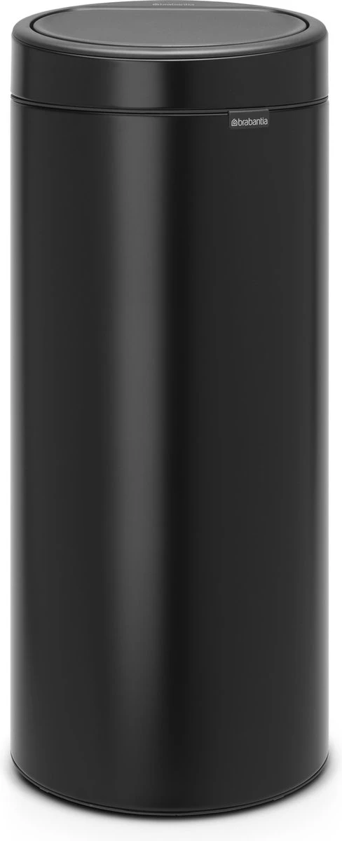 Brabantia Touch Bin Prullenbak - 30 L - Matt Black 1 Brabantia Touch Bin Prullenbak - 30 L - Matt Black