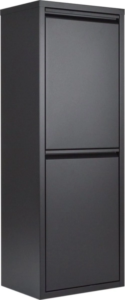 Metalen Prullenbak Van Naturn Living | Prullenbak Afvalscheiding 2 Containers | Vuilnisbak | Prullenbakken | Afvalbak | Mat Zwart 2 Metalen Prullenbak Van Naturn Living | Prullenbak Afvalscheiding 2 Containers | Vuilnisbak | Prullenbakken | Afvalbak | Mat Zwart - Afbeelding 2