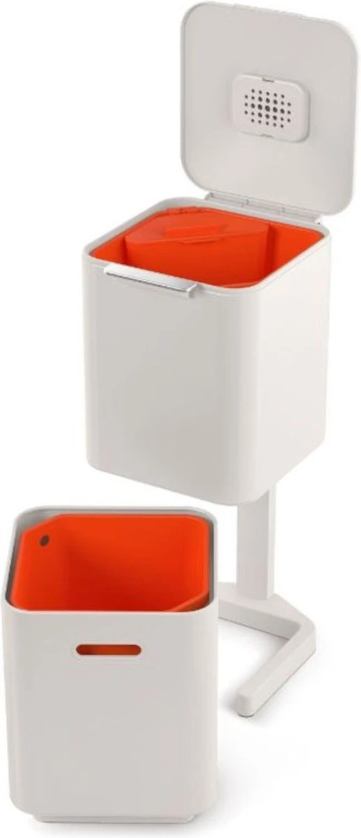 Joseph Joseph Intelligent Waste Prullenbak Totem 2.0 Compact Recycler - 40 L - Stone 7 Joseph Joseph Intelligent Waste Prullenbak Totem 2.0 Compact Recycler - 40 L - Stone - Afbeelding 7