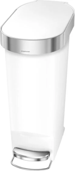 Afvalemmer, Slim, 40 Liter, Wit - Simplehuman 13 Afvalemmer, Slim, 40 Liter, Wit - Simplehuman -Thuis Opslag Winkel 527x1200 1