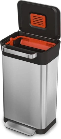 Joseph Joseph Intelligent Waste Prullenbak Titan Slim - RVS - 30 L - Zilver 28 Joseph Joseph Intelligent Waste Prullenbak Titan Slim - RVS - 30 L - Zilver -Thuis Opslag Winkel 528x1200