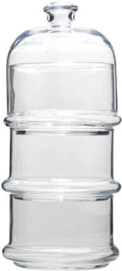 Bonbonniére - 3 Laags Glazen Voorraadpotten - Glazen Snoeppotten - Met Deksel 5 Bonbonniére - 3 Laags Glazen Voorraadpotten - Glazen Snoeppotten - Met Deksel -Thuis Opslag Winkel 542x1200