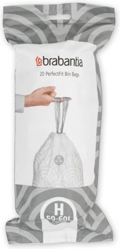 Brabantia PerfectFit Vuilniszakken - 50 - 60 L - Code H - 6 Rollen X 20 Stuks -Thuis Opslag Winkel 580x1200 1