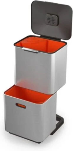 Joseph Joseph Intelligent Waste Prullenbak Totem Max - 60 L - Zilver -Thuis Opslag Winkel 580x1200 3
