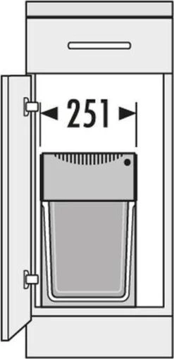 Hailo Tandem - Inbouw Prullenbak - 30 Liter Inhoud - Met 2 Compartimenten - Grijs 15 Hailo Tandem - Inbouw Prullenbak - 30 Liter Inhoud - Met 2 Compartimenten - Grijs -Thuis Opslag Winkel 581x1200 1