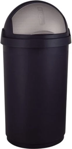 Curver Roll Prullenbak - 50 L - Zwart -Thuis Opslag Winkel 584x1200 3