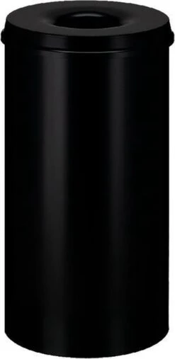 V-part Vlamdovende Prullenbak - 50L - Zwart -Thuis Opslag Winkel 585x1200