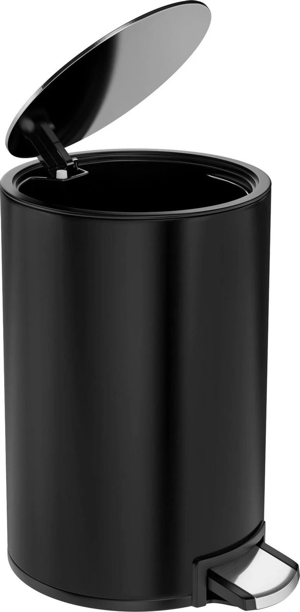 Pedaalemmer Stangvollby Kallax - 5 Liter - RVS - Zwart - Prullenbak - Toilet - Badkamer - Klein - Soft Close Deksel - Chique Design - Kleine Zwarte Pedaal Afvalemmer - Vuilnisbak Badkamer 11 Pedaalemmer Stangvollby Kallax - 5 Liter - RVS - Zwart - Prullenbak - Toilet - Badkamer - Klein - Soft Close Deksel - Chique Design - Kleine Zwarte Pedaal Afvalemmer - Vuilnisbak Badkamer - Afbeelding 11