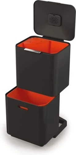 Joseph Joseph Intelligent Waste Prullenbak Totem Max - 60 L - Zwart -Thuis Opslag Winkel 590x1200 4