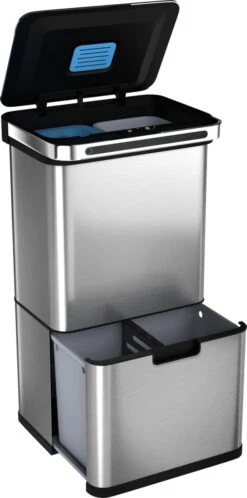 Homra DEXER Afvalscheiding Prullenbak - 4 Vakken - 60 Liter (2×18L + 2×12L) - Recycle Sensor Prullenbak - RVS Afvalemmer - Afvalscheidingsprullenbak - Design Keuken Afvalemmer - Automatische Lucht- En Bacterie Filter - Soft Close Deksel – Kleur RVS 28 Homra DEXER Afvalscheiding Prullenbak - 4 Vakken - 60 Liter (2×18L + 2×12L) - Recycle Sensor Prullenbak - RVS Afvalemmer - Afvalscheidingsprullenbak - Design Keuken Afvalemmer - Automatische Lucht- En Bacterie Filter - Soft Close Deksel – Kleur RVS -Thuis Opslag Winkel 595x1200 1