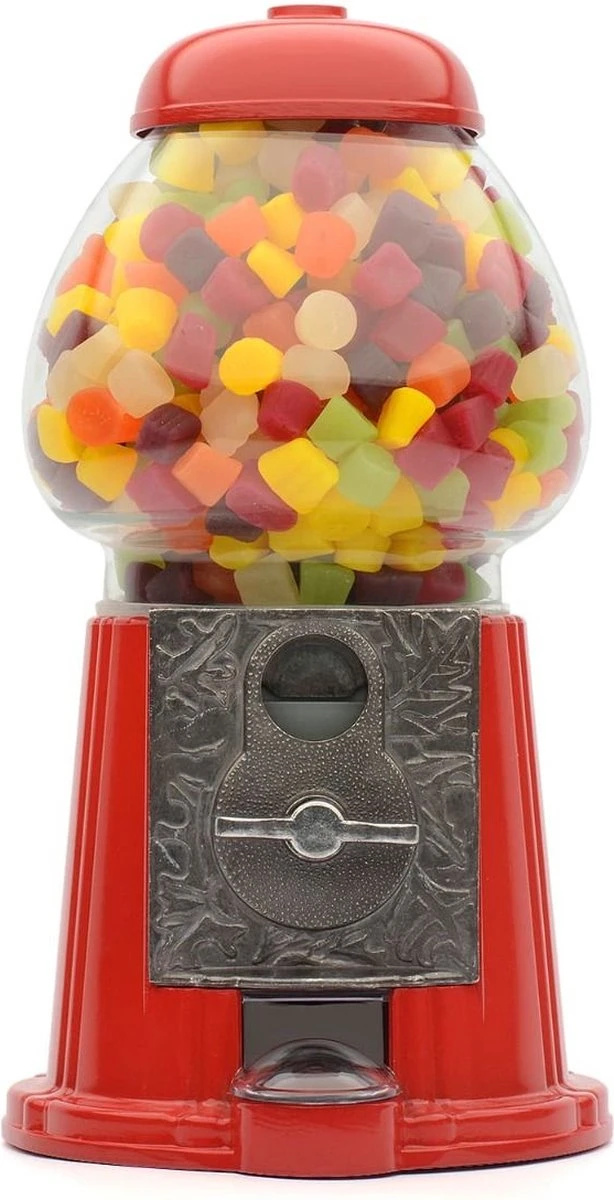 CKB Snoepautomaat Grote Retro Snoepmachine - Rode Kauwgomballen Automaat Snoepmachine Gumball Machine 17 CKB Snoepautomaat Grote Retro Snoepmachine - Rode Kauwgomballen Automaat Snoepmachine Gumball Machine - Afbeelding 17